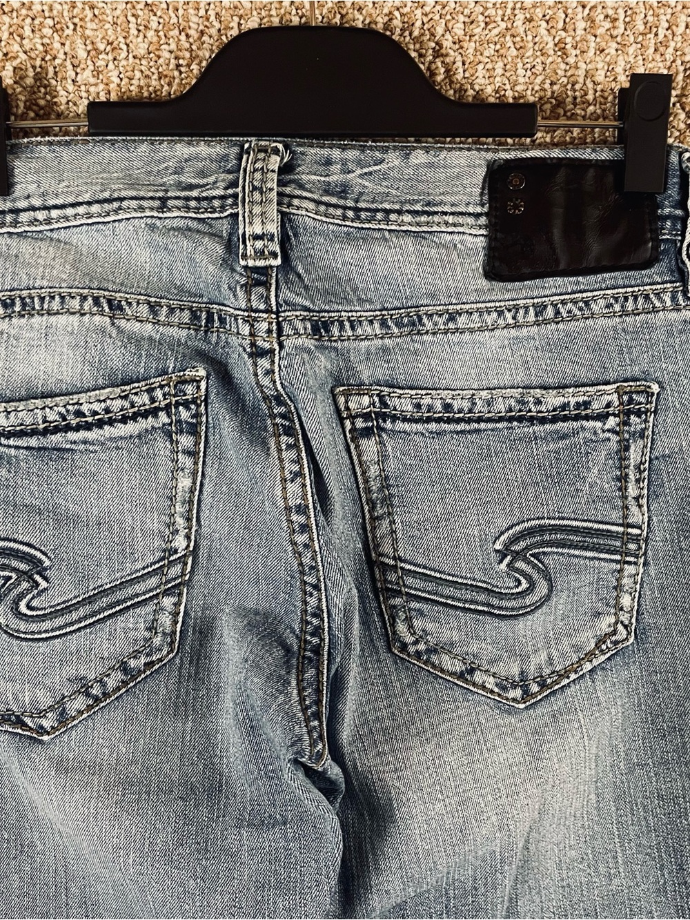 Silver ZAC Jeans Men 30x32 Blue Straight Relaxed Cowboy Western Denim T586 - Picture 7 of 14